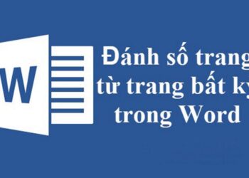 Đánh số trang trong bản word nghĩa là gì