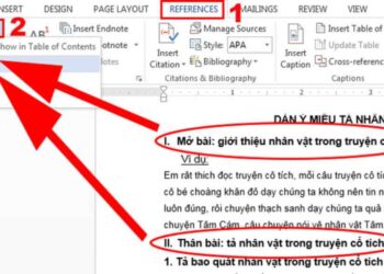 Cách làm mục lục trong word đơn giản bằng Add Text