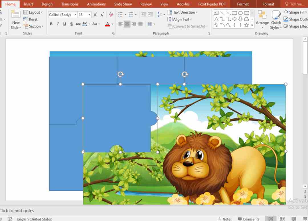 Cách làm trò chơi trên powerpoint ghép hình đơn giản