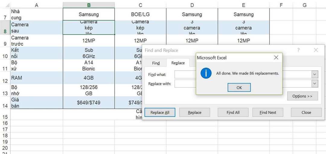 Xuống dòng trong Excel trên điện thoại cực đơn giản