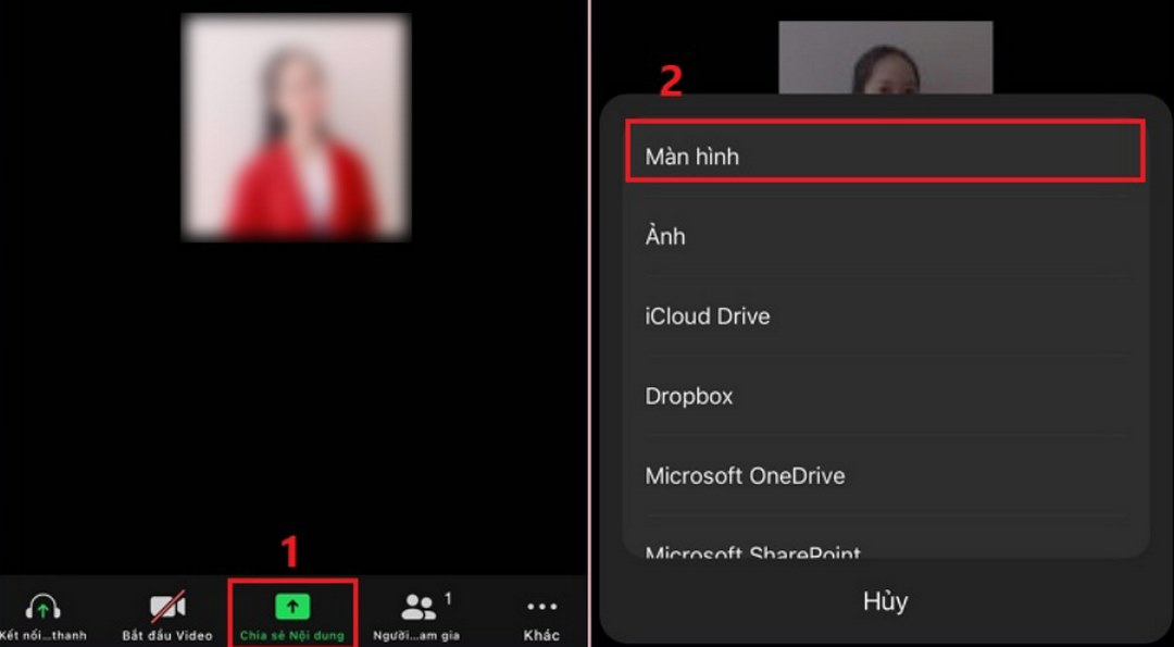 Cách share màn hình trên Zoom ở điện thoại rất đơn giản