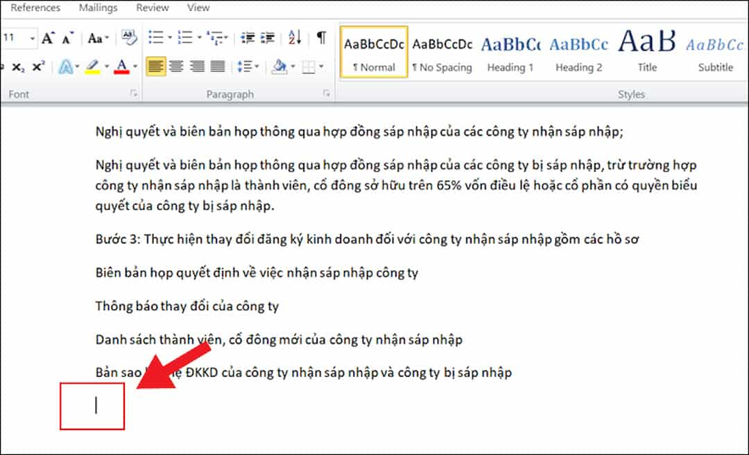 Xóa trang bằng lệnh delete