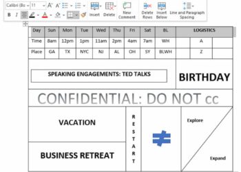 Tạo bảng trong word Draw Table