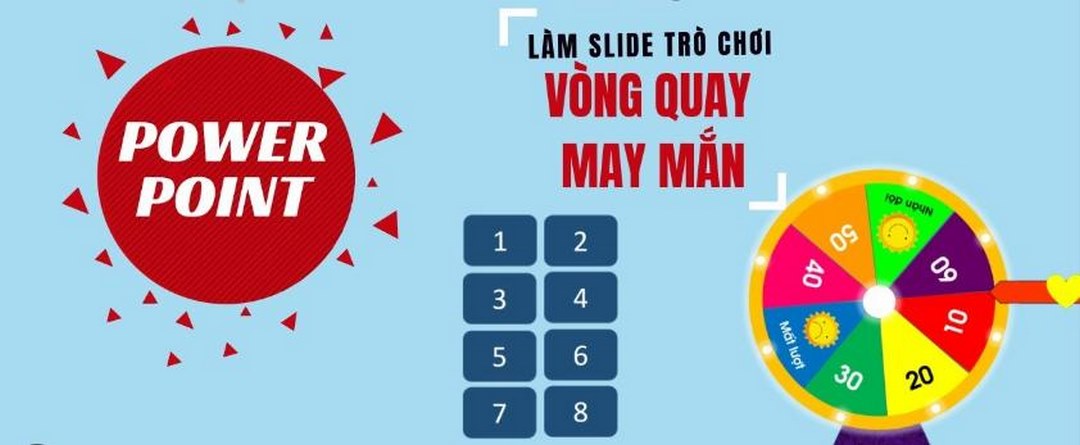 Cách tạo hiệu ứng âm thanh và hình ảnh cho vòng quay may mắn trong PowerPoint