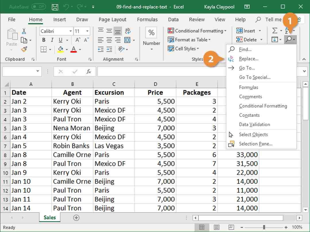 Cách Xuống Dòng Excel Bằng Find & Replace