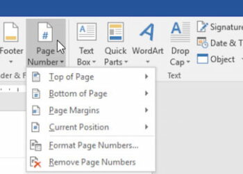 Cách đánh số trang trong word bỏ bìa