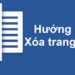 Cách xóa trang trong word bằng phím tắt