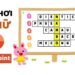 Trò chơi ô chữ là trò gì?