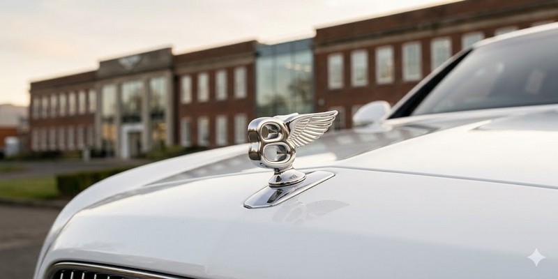 Biểu tượng Flying B bằng thép không gỉ sáng bóng